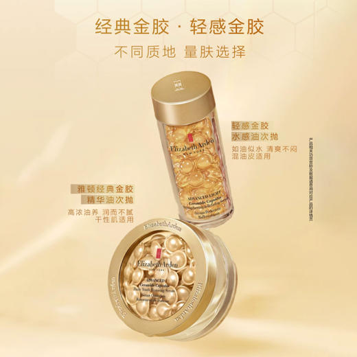 伊丽莎白雅顿 经典金胶/轻感金胶精华修护屏障神经酰胺抗皱胶囊【本商品不支持用券】 商品图1