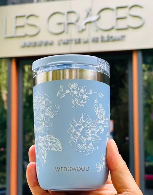 WEDGWOOD威基伍德漫游美镜、金粉年华、野草莓随行杯陶瓷涂层内胆保温杯咖啡杯 商品图2