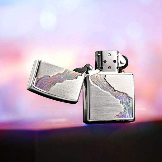 TM2936101582494 Zippo 【川流不息】煤油拉丝防风打火机时尚正版轻奢送男性朋友圣诞礼物 商品图2