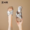 ZHR则则法式珍珠方头交叉带厚底拖鞋女外穿2026夏季新款增高女鞋 商品缩略图8