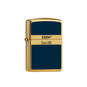 348031932169 Zippo 【王牌爆款】打火机煤油正版原装黄铜盔甲商标送男友生日圣诞礼物【蓝色】