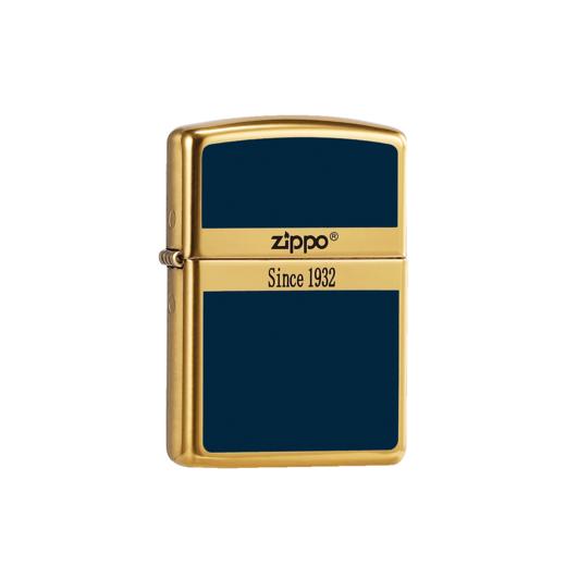 348031932169 Zippo 【王牌爆款】打火机煤油正版原装黄铜盔甲商标送男友生日圣诞礼物【蓝色】 商品图0