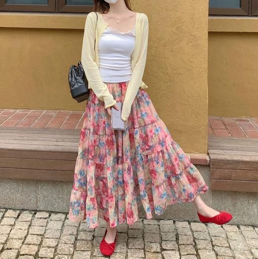 绝美海边穿搭！莫奈花园百褶半身裙 商品图8