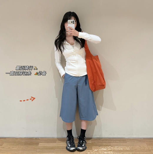 原单安高若女孩👧🏻干爽宽松直筒七分裤 商品图4