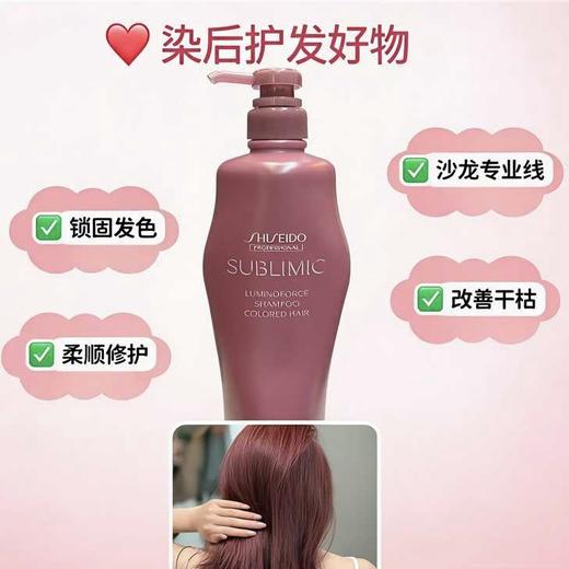 日本资生堂芯护理道染后护色洗发水/护发素-1L 商品图1