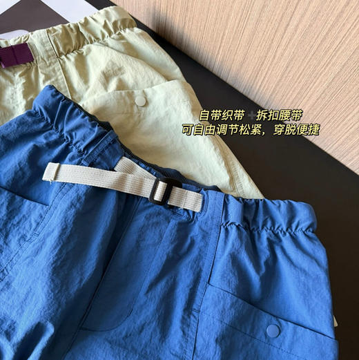 素/然三色腰带防泼水尼龙短裤0507 商品图3