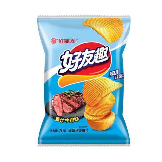 好丽友70g多汁牛排味好友趣薯片 商品图0