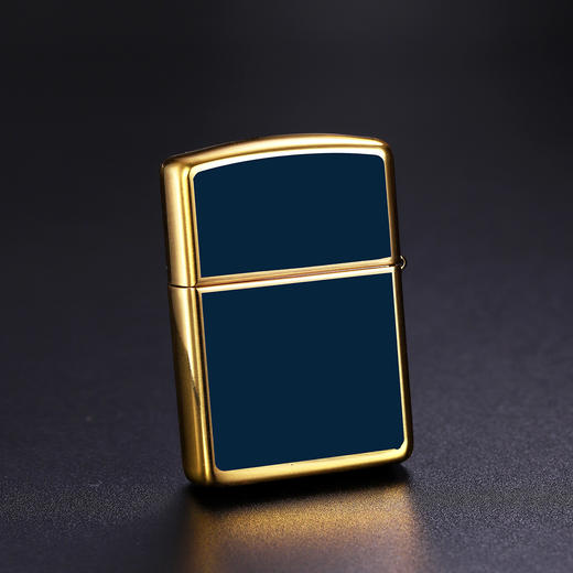 348031932169 Zippo 【王牌爆款】打火机煤油正版原装黄铜盔甲商标送男友生日圣诞礼物【蓝色】 商品图3