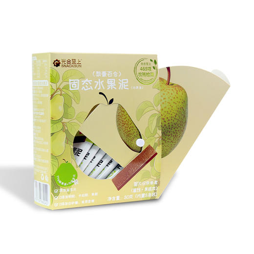 2岁+古法梨膏原果打浆 0防腐果泥条 80g/盒配料很干净光合至上 商品图10