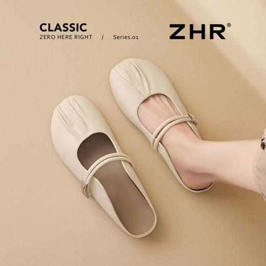 ZHR则则银色包头凉拖鞋2026新款懒人一脚蹬平底凉鞋舒适透气女鞋 商品图5