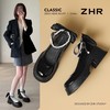 ZHR则则法式浅口粗跟高跟鞋女鞋2026夏季新款百搭玛丽珍鞋单鞋jk 商品缩略图1