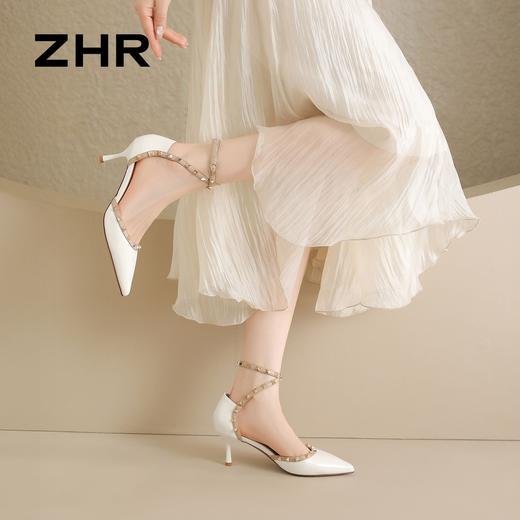 ZHR则则6CM细跟高跟凉拖鞋女2026夏季新款气质优雅百搭韩系高跟鞋 商品图6