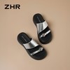 ZHR厚底增高水钻一字拖鞋女外2026夏季新款时尚平底法式沙滩拖鞋 商品缩略图9
