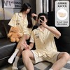 【GZ】无忧购2026年新款情侣睡衣女款自带胸垫翻领短袖短裤开衫 可外穿家居服（截单后3-5天发货)YZ551034742 商品缩略图7