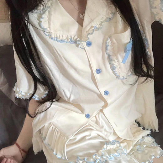 ins系列女款夏季短袖睡衣套装-纪念日百货门店同款171546201 商品图1