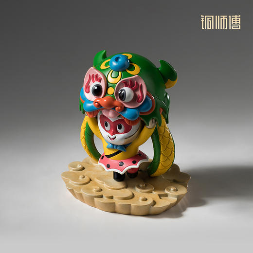 铜师傅《大闹天宫之悟空舞狮》正版授权 孙悟空齐天大圣铜摆件 商品图1