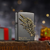 TM8895955112 Zippo 打火机黑冰爱情之翼三面徽章宝石黑冰正版进口送男友生日礼物 商品缩略图1