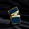 348031932169 Zippo 【王牌爆款】打火机煤油正版原装黄铜盔甲商标送男友生日圣诞礼物【蓝色】 商品缩略图4