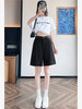 西遇天丝亚麻西装五分裤女2026年夏季新款高腰阔腿薄款A字短裤SS060384 商品缩略图1