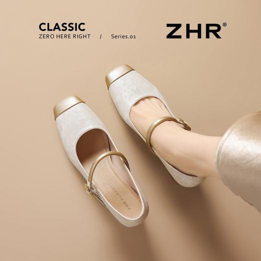 ZHR则则【羊皮垫】中式玛丽珍单鞋粗跟高跟2026夏季新款女鞋旗袍 商品图4