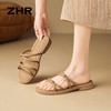 ZHR则则法式厚底增高一字拖鞋外穿2026夏季新款百搭细带女鞋时尚 商品缩略图8