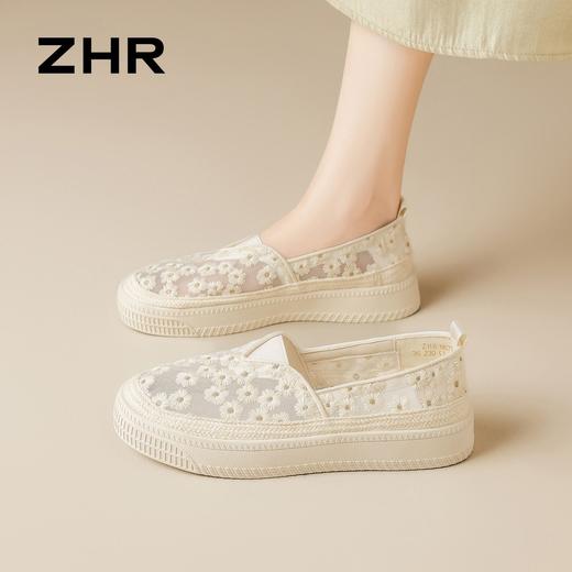 ZHR则则网面透气渔夫鞋2026夏季新款轻便百搭仙女超软一脚蹬单鞋 商品图4