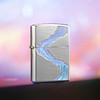 TM2936101582494 Zippo 【川流不息】煤油拉丝防风打火机时尚正版轻奢送男性朋友圣诞礼物 商品缩略图1