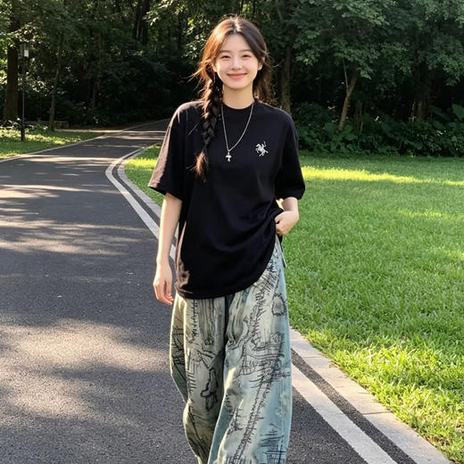 保罗彼得天丝棉圆领T恤（男女同款） | 今年流行这种T，时髦显贵 商品图1