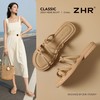 ZHR则则法式厚底增高一字拖鞋外穿2026夏季新款百搭细带女鞋时尚 商品缩略图1