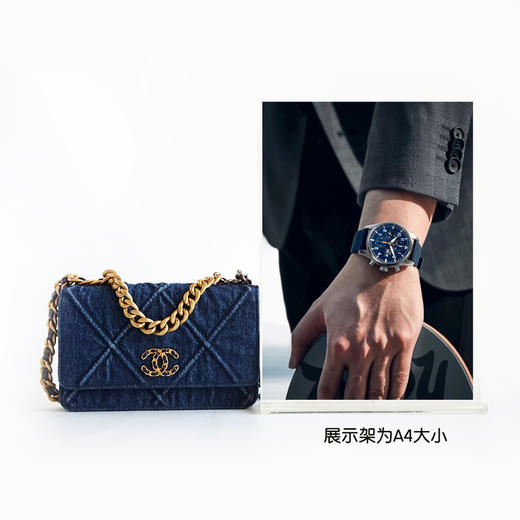 【95新】CHANEL香奈儿蓝色丹宁牛仔19bag woc链条包单肩包女士 300426NJS38 商品图10