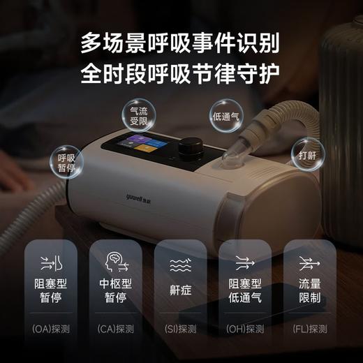 鱼跃双水平家用呼吸机止鼾睡眠暂停综合征ET5 25Auto 商品图7