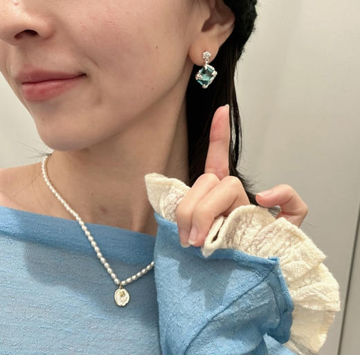 papi酱同款蓝宝石耳钉 商品图7