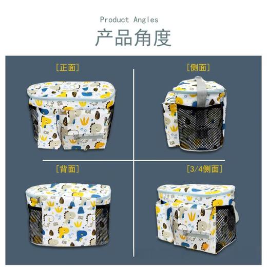 【大容量多隔层❗️清新耐脏】婴儿推车挂包多功能收纳包袋挂袋通用大容量置物袋遛娃车宝宝伞车 商品图2