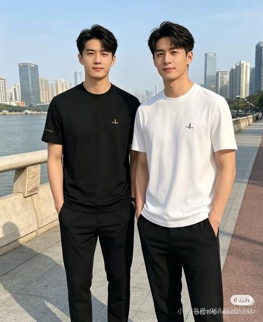比音勒芬新款男士休闲户外通勤轻量防晒速干短袖圆领T恤 商品图1