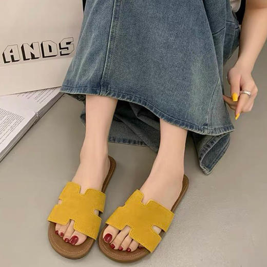 凯撒KAISER 女款H型拖鞋 办公室也能穿的优雅平底鞋 KS1011 商品图1