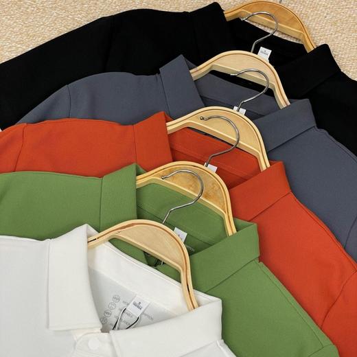【情侣款凉感Polo衫】T800面料 弹力大 不易变形 抗皱耐磨 舒适亲肤 立体剪裁 吸湿速干 商品图6