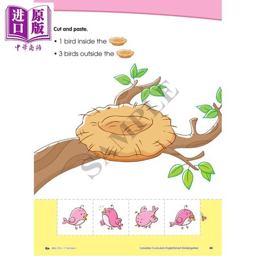 【中商原版】Canadian Curriculum EnglishSmart Kindergarten 加拿大课程英语练习册幼儿园 精华版 单词字母反义词押韵词汇 商品图3