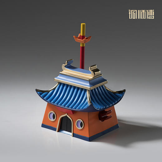 铜师傅《大闹天宫之大圣小庙》正版授权客厅国潮铜摆件 商品图3