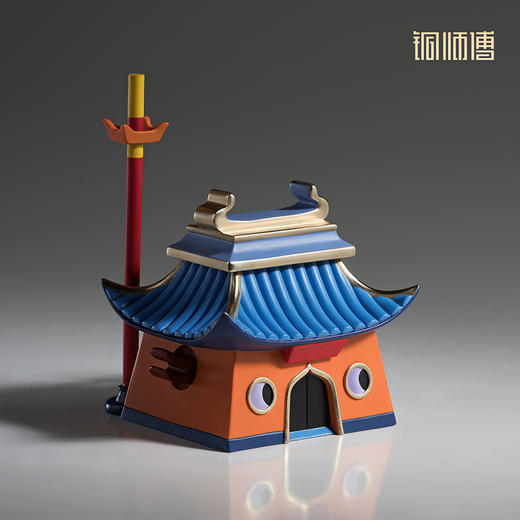 铜师傅《大闹天宫之大圣小庙》正版授权客厅国潮铜摆件 商品图2