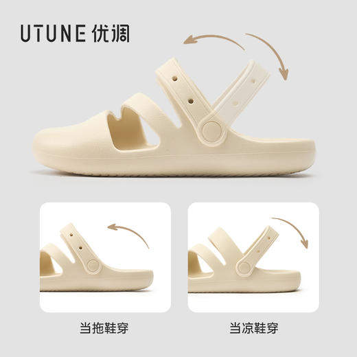 [屁侠推荐]优调 细带交织凉鞋 UXT1544 百搭轻量不闷脚 凉拖凉鞋两穿 商品图10