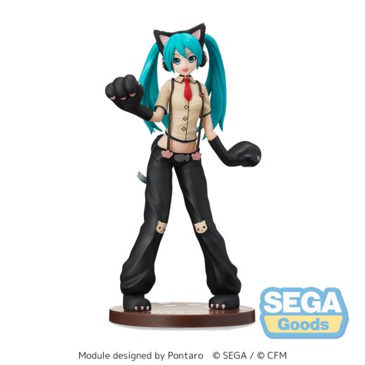 【盒损残次A类】世嘉 SPM VOCALOID 初音未来 猫咪 景品手办 再版 商品图0