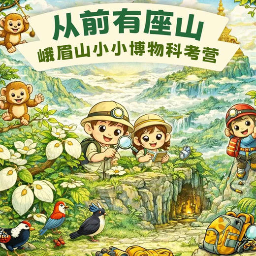 暑假开团❗️【从前有座山：峨眉山小小博物2天1晚科考营】中科院博士带队；峨眉山旗舰动物-藏酋猴观察；中英双语自然课堂；峨眉地址小勘探员；野外科考技能解锁；沉浸式山时浦小倾锐；飞拉达户外挑战 商品图0