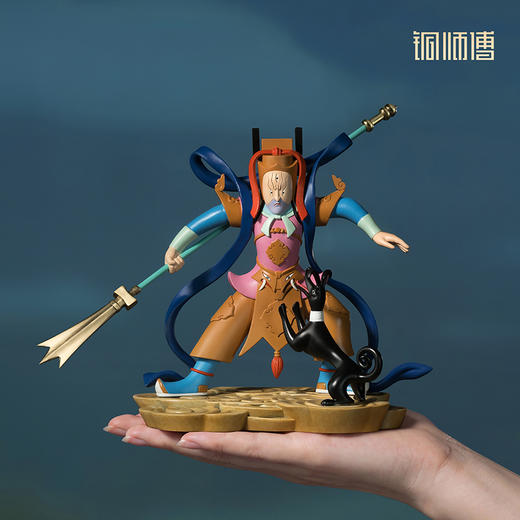 铜师傅《大闹天宫之二郎神》正版授权 杨戬经典国潮客厅铜摆件 商品图4