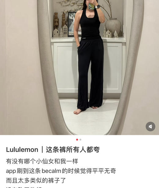 越南订单Lu家BeCalm女士中腰阔腿裤050704 商品图5