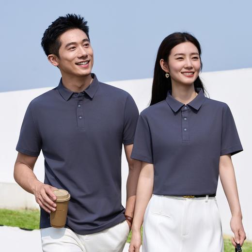 【情侣款凉感Polo衫】T800面料 弹力大 不易变形 抗皱耐磨 舒适亲肤 立体剪裁 吸湿速干 商品图1