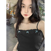 甜美少女撞色蝴蝶结吊带背心减龄上衣-纪念日百货门店同款171594384 商品缩略图1