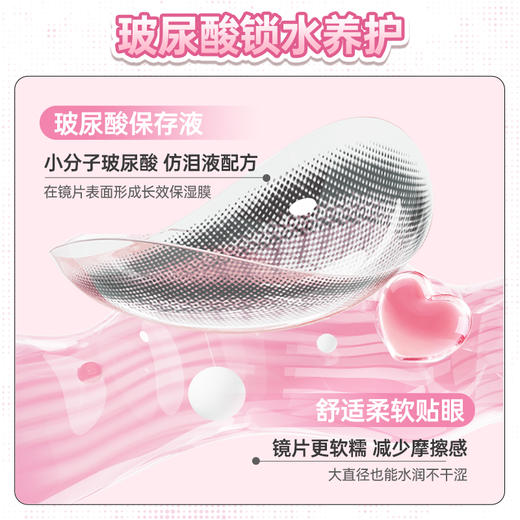 Kilala可啦啦BJD娃娃系列美瞳日抛女6片彩色隐形近视眼镜 商品图7