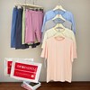 【居家服饰丨A类亲子家居服套装】面舒适亲肤，做工精细，高弹松紧腰不勒肚子，罗纹圆领设计不易变形，儿童成人码都有，可搭配亲子装也可搭配情侣装 商品缩略图3