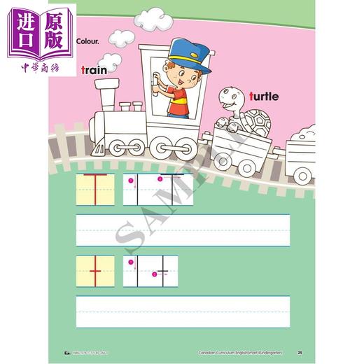 【中商原版】Canadian Curriculum EnglishSmart Kindergarten 加拿大课程英语练习册幼儿园 精华版 单词字母反义词押韵词汇 商品图4