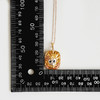 【天然正品】AU750黄金时尚设计款12生肖系列申猴造型配钻石吊坠项链 040526NJS33 商品缩略图2